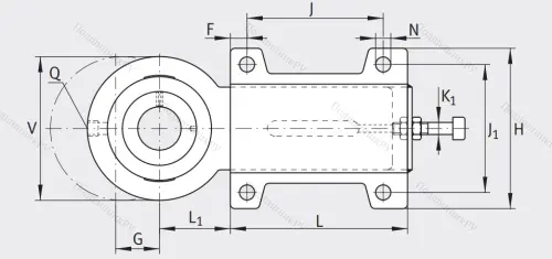 Подшипниковый узел с корпусом-натяжителем PHUSE 25-XL в Костроме