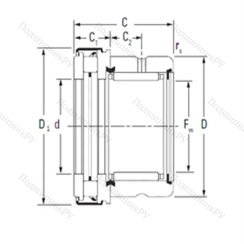 Подшипник комбинированный RAXZ 535