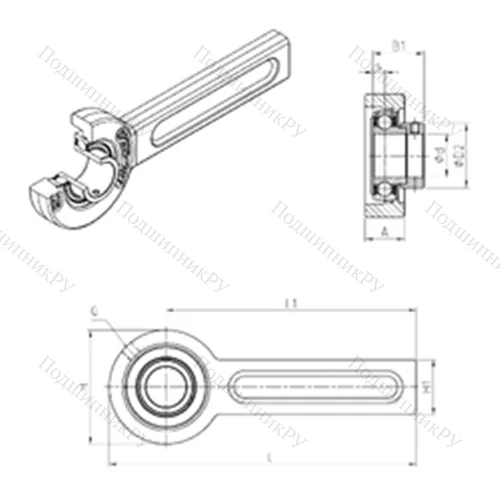 Подшипниковый узел шариковый радиальный ESSP 209