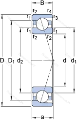 Подшипник 71936 CD/HCP 4A в Костроме