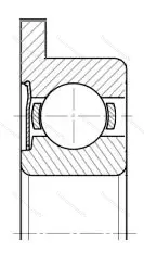 Подшипник  3860092 размер 2x6x3