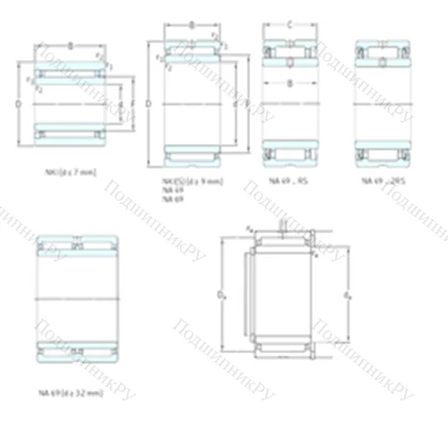Подшипник игольчатый радиальный NKI 32/20