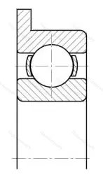 Модификация подшипника 5-1840083 размер 3x7/8,1x2 от производителя  ГПЗ-5