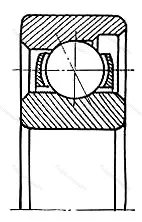 Модификация подшипника 6-6006 размер 6x21x7