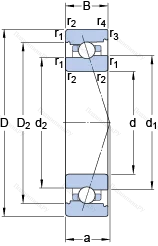 Подшипник 71914 CB/HCP 4A