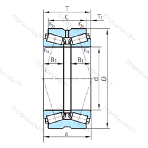Подшипник роликовый радиально-упорный  611-308