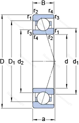 Подшипник 71913 CE/P 4A