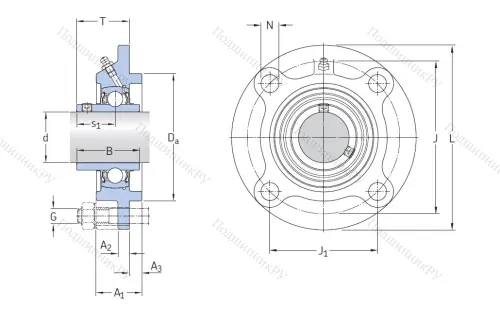 Подшипниковый узел FYC 40 TF в Костроме