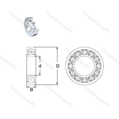 Подшипник шариковый радиальный 61909-2Z