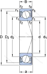 Подшипник S 7015 ACDTP/P 4B