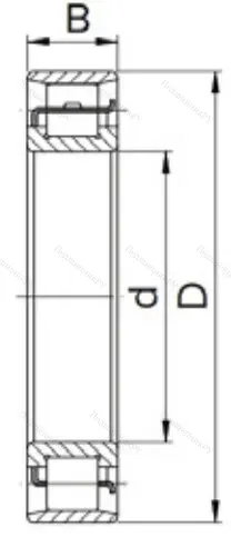 Цилиндрический роликовый подшипник 2317 (N 317)