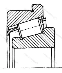 Подшипник  67620 (32320R) размер 100x215x77,5