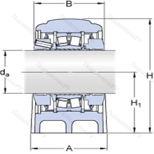 Стационарные роликоподшипниковые узлы (SKF ConCentra, для метрических валов) SYNT 80 FW