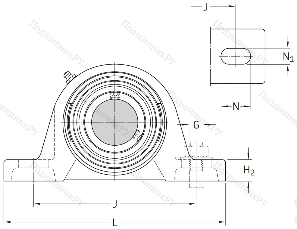 Подшипниковый корпус SYJ 511