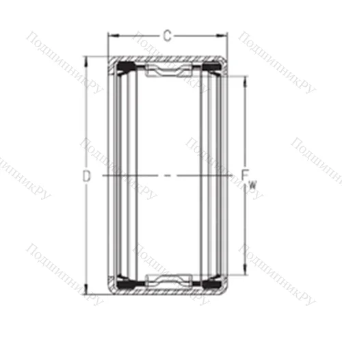 Подшипник игольчатый радиальный SCH 814PPR