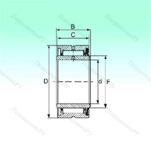 Подшипник игольчатый радиальный NA 4906 RS от производителя  NBS