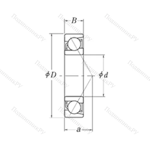 Подшипник шариковый радиально-упорный LJT 1.1/8