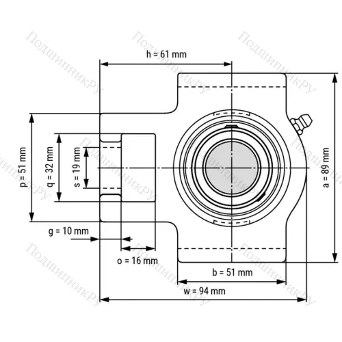 Подшипниковый узел UCT 202 - Вал: 15 мм