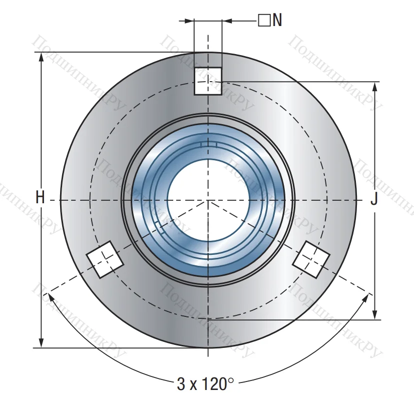 Подшипниковый корпус PF 208
