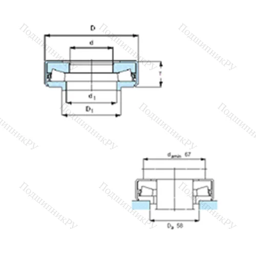 Подшипник роликовый упорный BFSB 353323A/HA 3