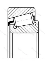 Модификация подшипника 7614Х1 размер 70x150x54,5