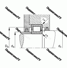 Подшипник NJ 210-E-TVP 2