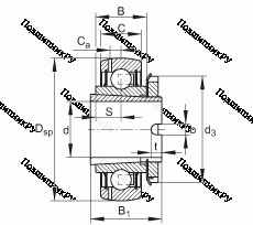 Подшипник GSH 30-2RSR-B